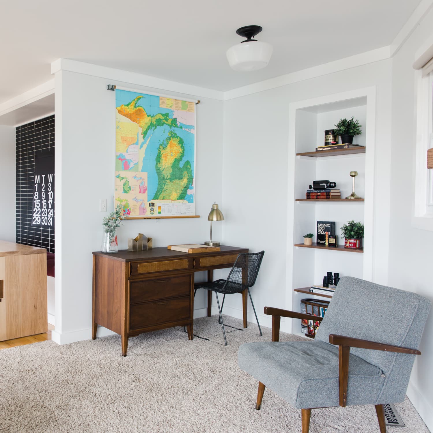 Roll top desk online in living room